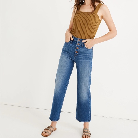 Madewell Denim - Madewell | Slim Wide Leg Crop Jean
